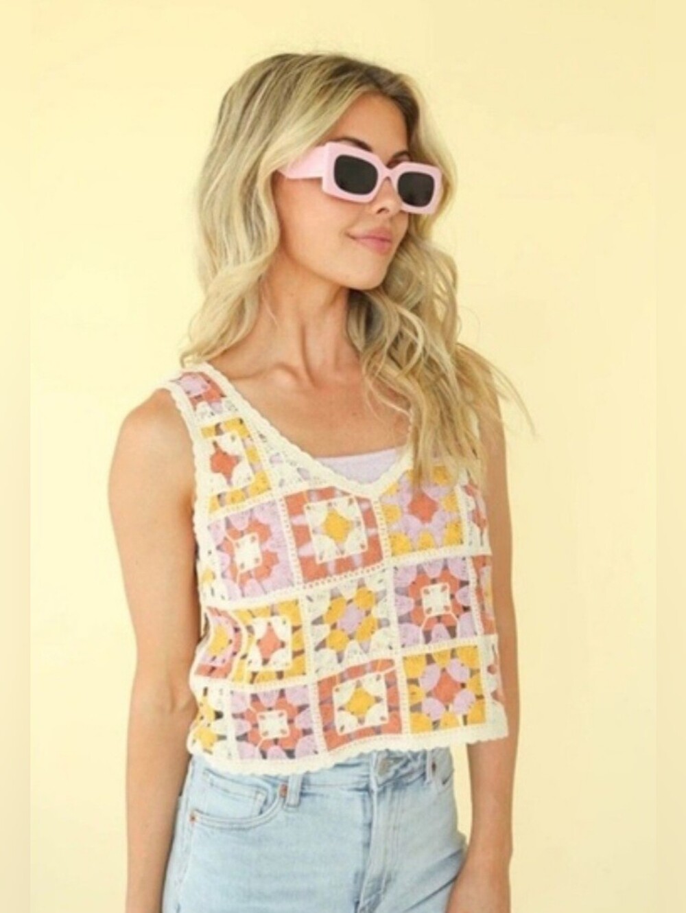 Rebellion Crochet Patchwork Tank Top
